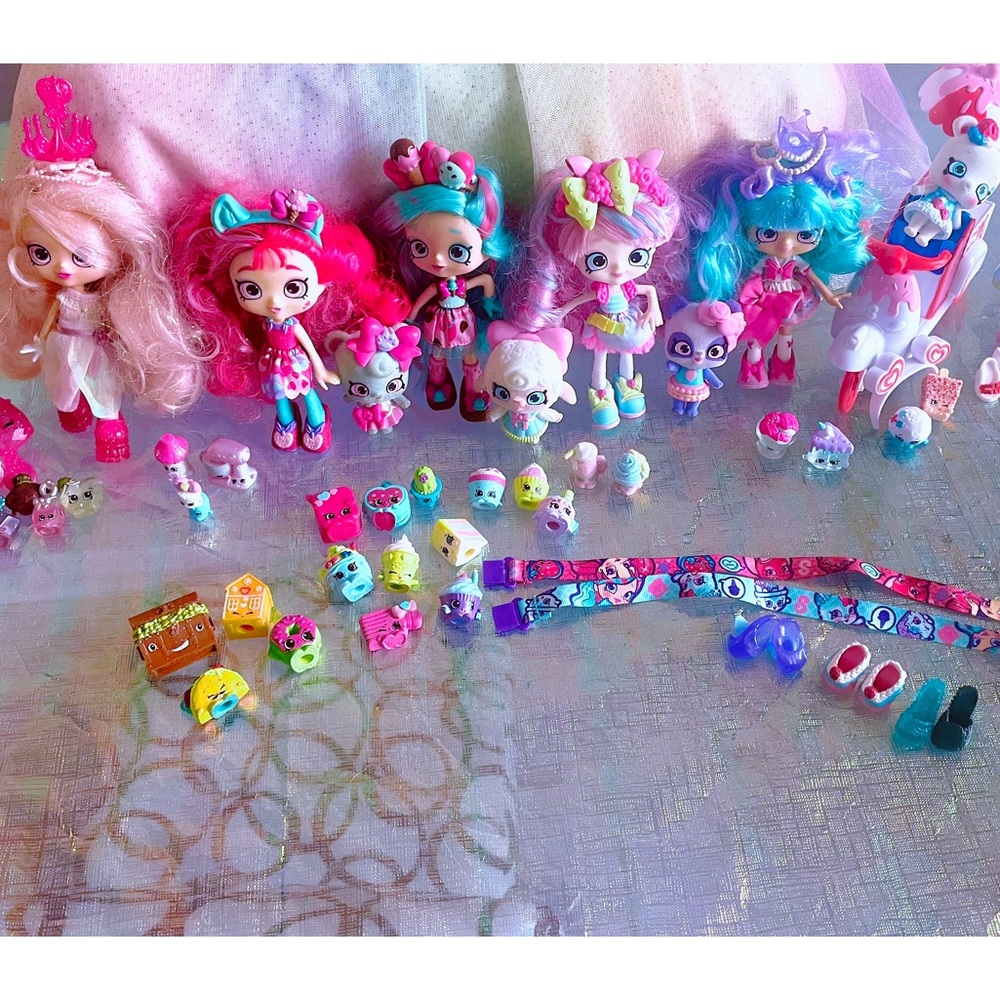Retired Shopkins Wild Style Shoppies Doll Shoppets Pets Lot